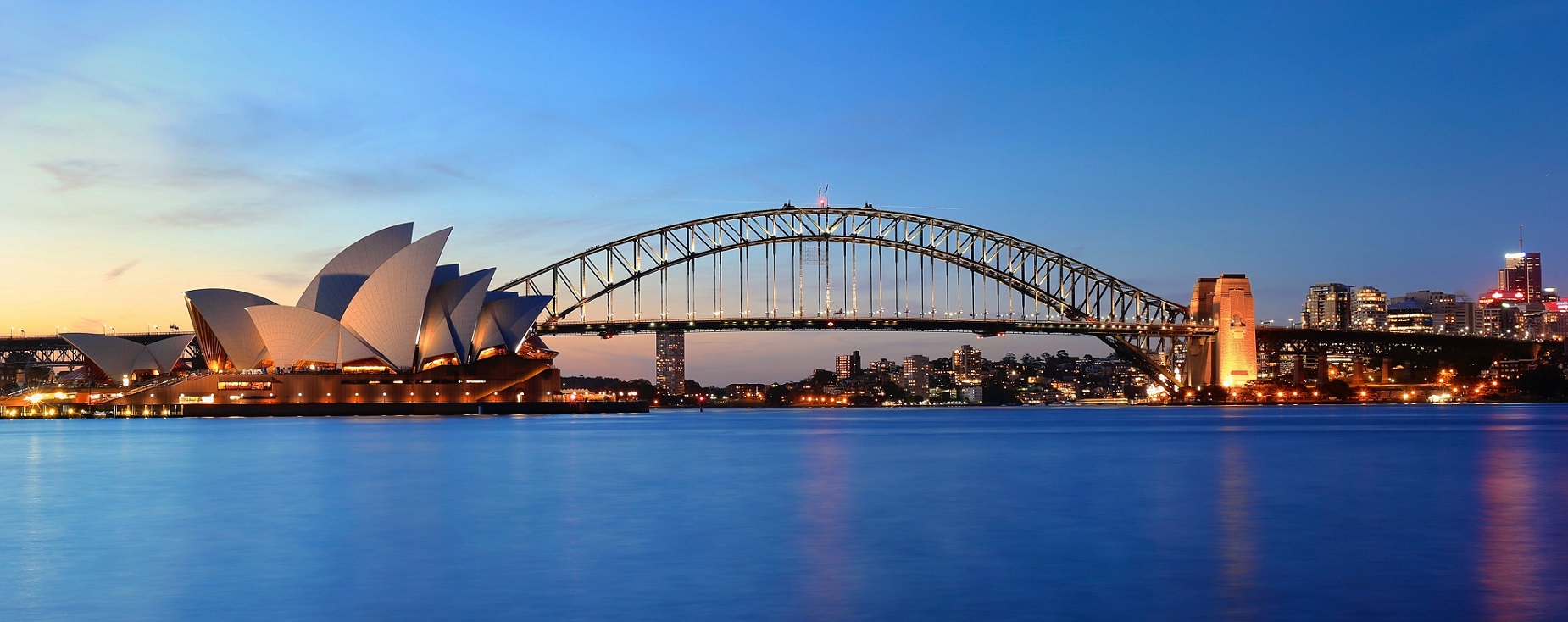 Panorama sur la ville de Sydney et son opéra