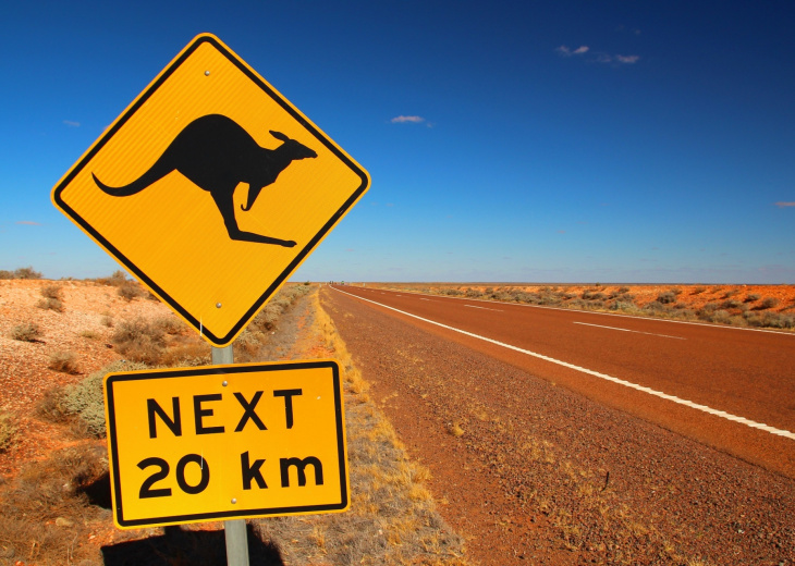 Route centre rouge Australie