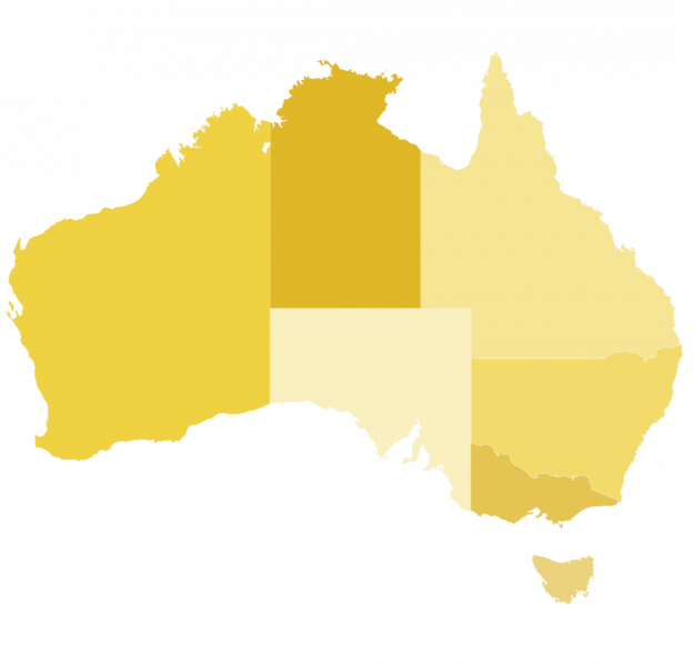 carte vectorielle australie