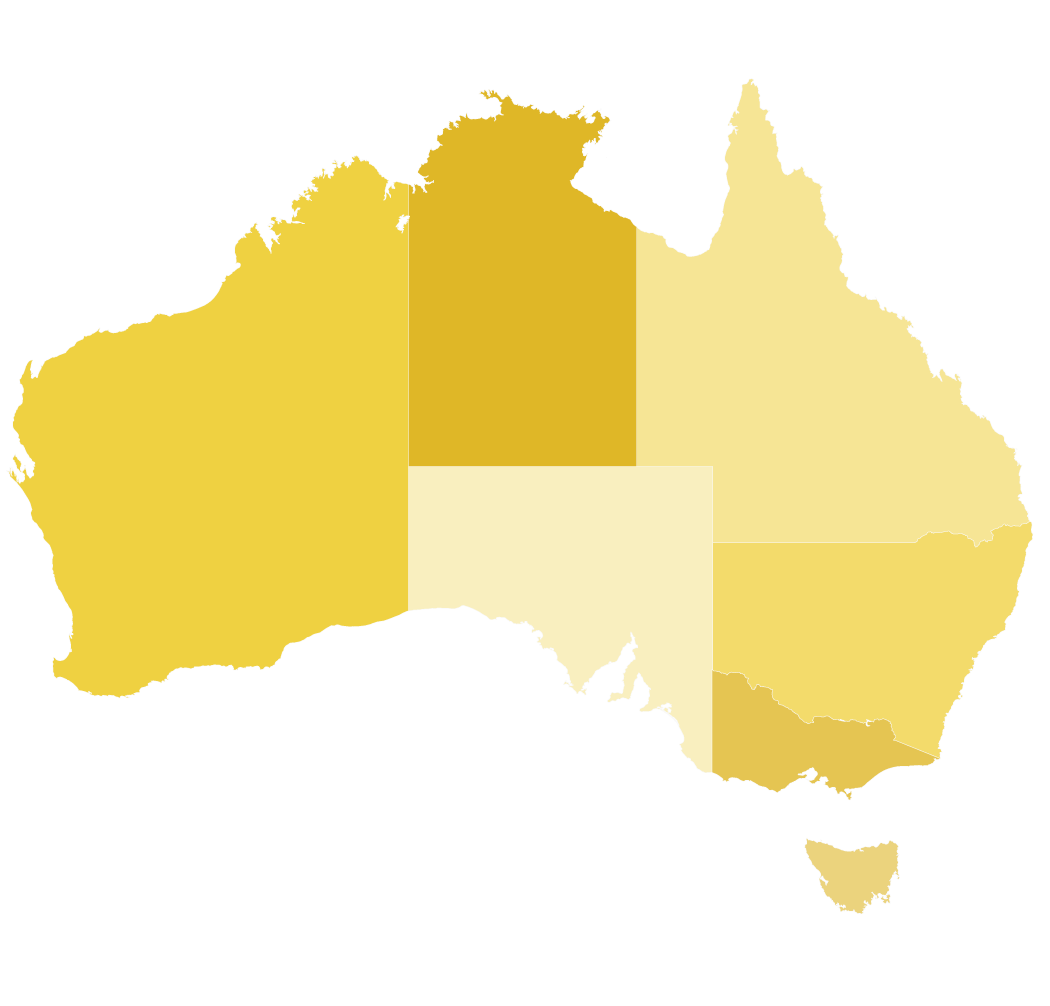 carte vectorielle australie