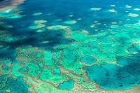 Grande barrière de corail vue aérienne