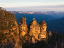 Coucher de soleil sur les Three Sisters