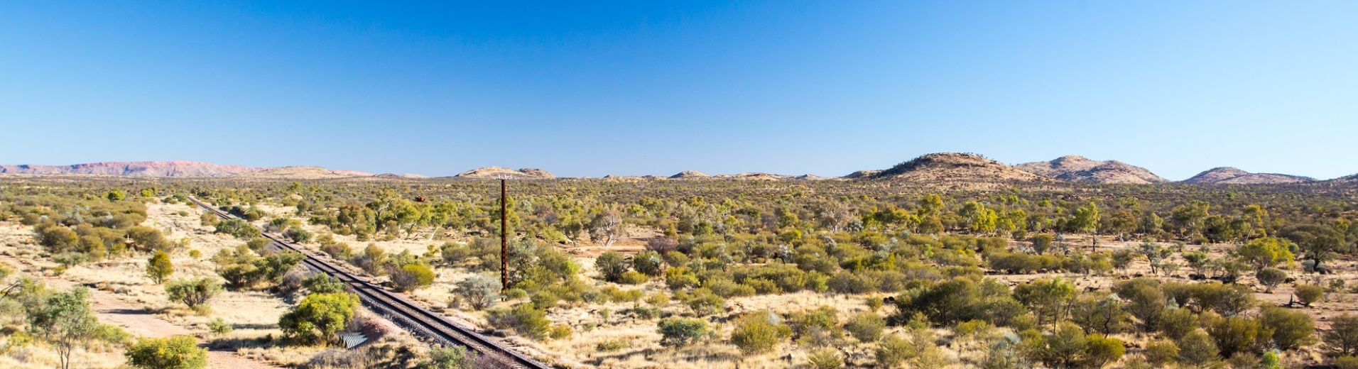 Chemin de fer du train The Ghan