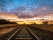 Rails de train au beau milieu de l'outback