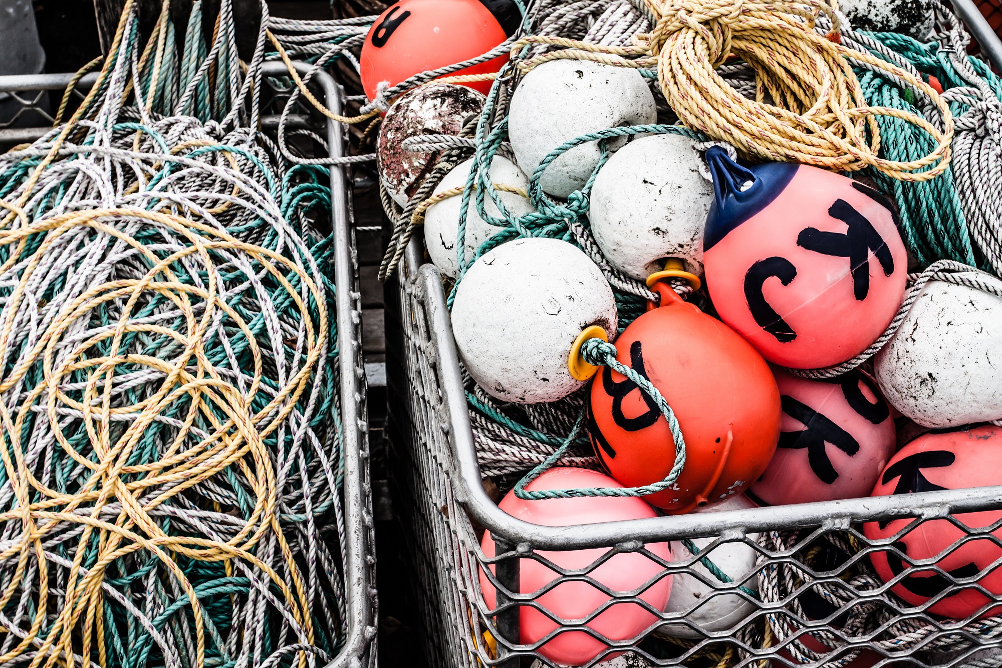 Cordes de bateaux pêcheurs en Tasmanie