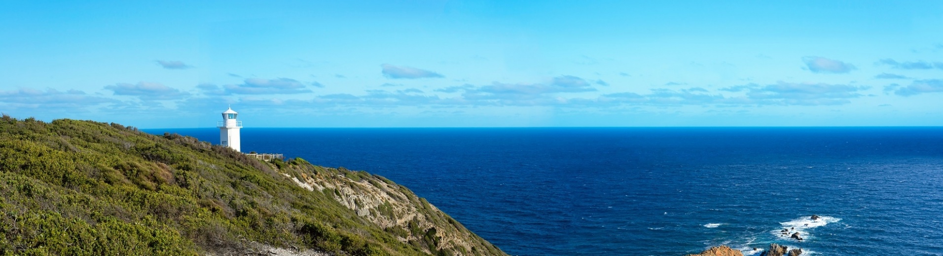 Vue panoramique sur le phare de Cape Liptrap